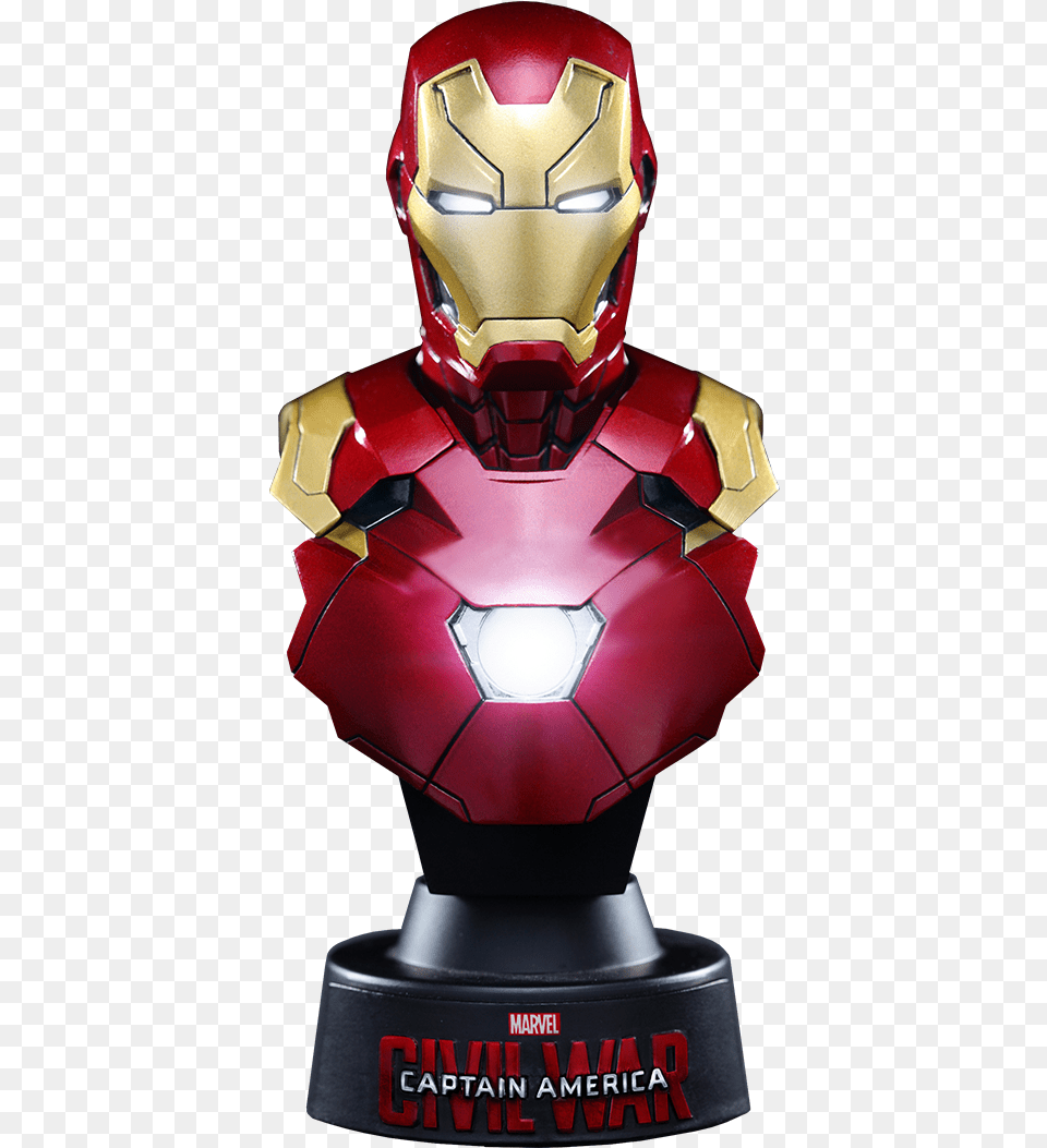 Iron Man Mark Xlvi Bust Iron Man Mark 46 Hot Toys Bust, Toy, Robot Free Png
