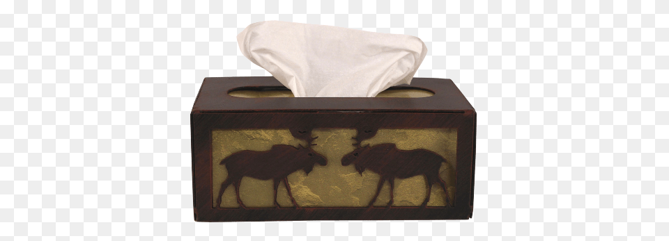 Iron Moose Rectangle Tissue Box Cover Black Forest Decor Iron Moose Rectangular Tissue Box, Paper, Towel, Paper Towel, Toilet Paper Png