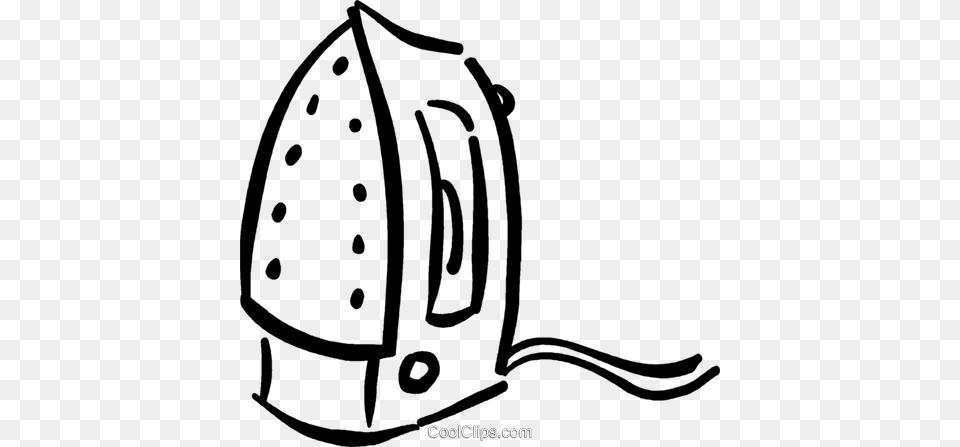 Iron Royalty Free Vector Clip Art Illustration, Appliance, Device, Electrical Device, Clothes Iron Png Image