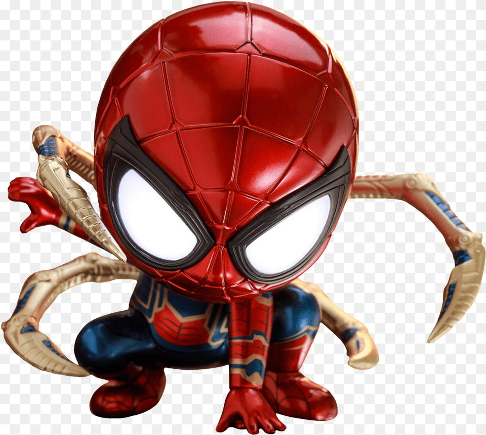 Iron Spider Cosbaby Hot Toys Endgame Spider Man, Alien, Person, Helmet Png