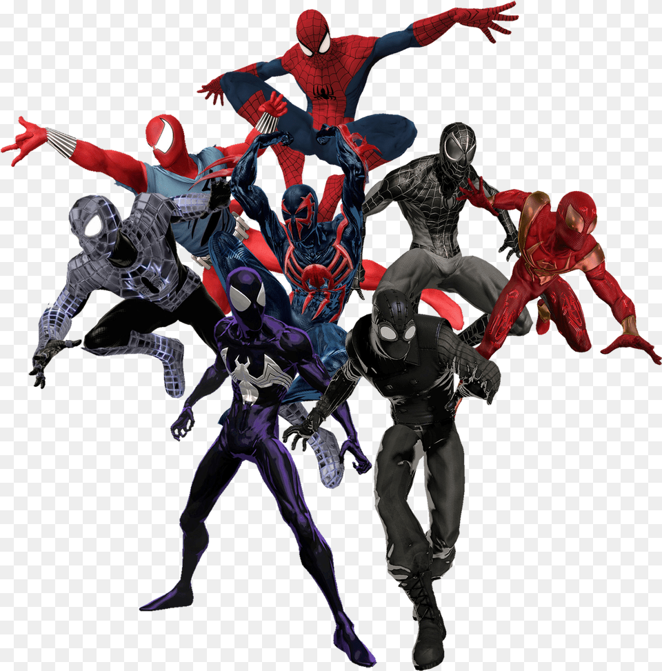 Iron Spiderman Photos Spider Man All Dimensions, Adult, Male, Person, Female Free Png Download