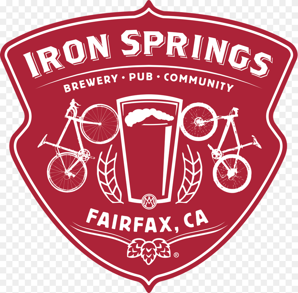 Iron Springs Brewery, Badge, Logo, Symbol, Bicycle Png Image