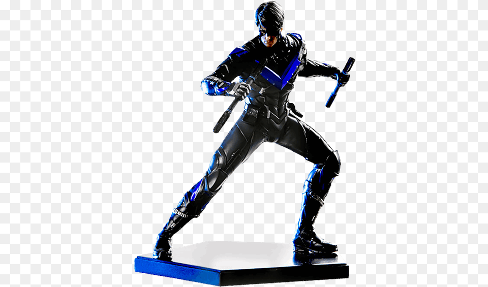 Iron Studios Arkham Knight Nightwing Statue, Adult, Male, Man, Person Png