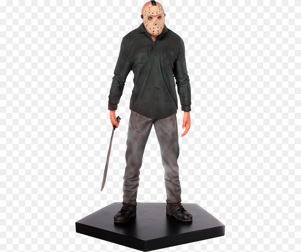 Iron Studios Jason Statue Jason Voorhees, Figurine, Adult, Person, Man Free Transparent Png