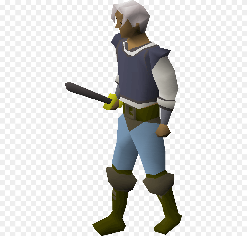 Iron Sword Equipped Rune Sword Osrs, People, Person Png