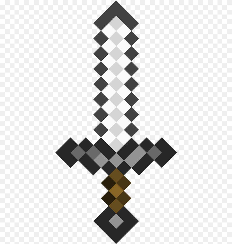 Iron Sword Minecraft Sword, Chess, Game, Weapon, Pattern Free Transparent Png