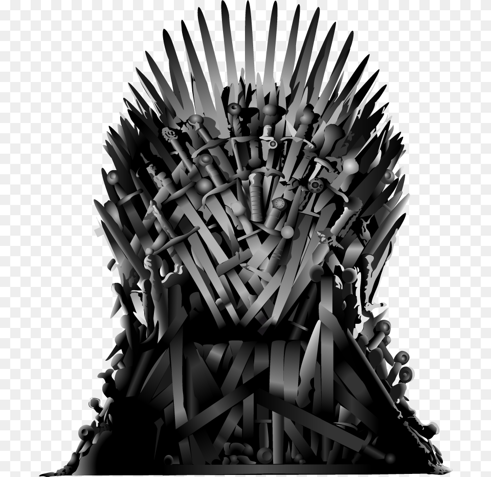 Iron Throne Game Of Thrones Throne, Furniture, Chandelier, Lamp, Art Png