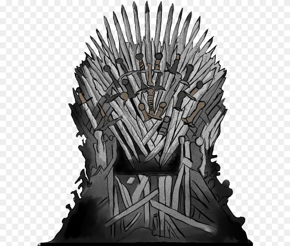 Iron Throne High Quality Image Arts Game Of Thrones Iron Throne, Furniture, Plant, Art, Drawing Free Png Download