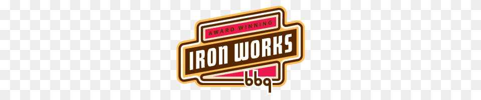 Iron Works Barbecue Real Texas Barbecue, Scoreboard, Logo, Text, Paper Png Image