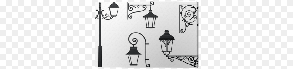 Iron Wrought Lanterns With Decorative Ornaments Wrought Iron, Lamp, Lamp Post, Chandelier Free Png
