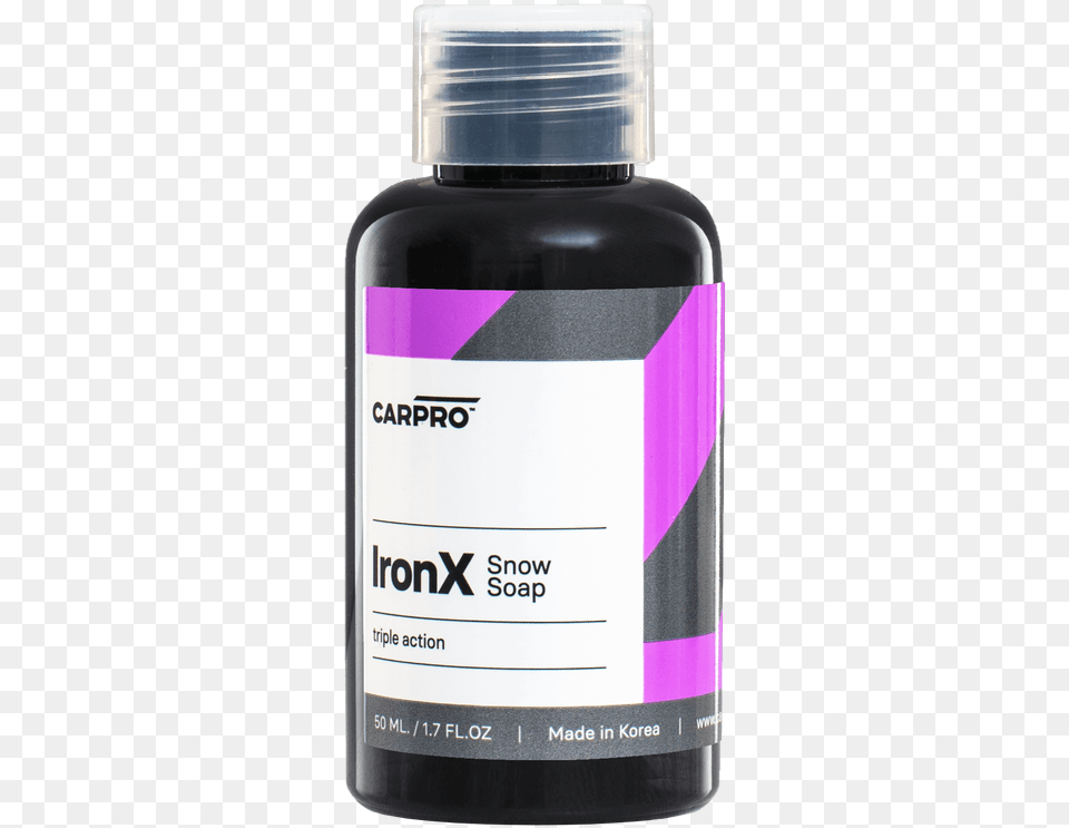 Iron X Snow Soap 50ml Sample Carpro Ironx Snow Soap 50 Ml, Bottle, Ink Bottle Free Png