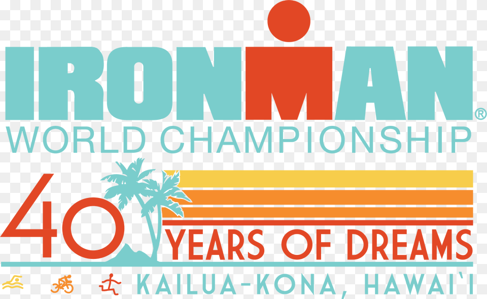 Ironman 40 Years Of Dreams Ironman World Championship, Logo, Advertisement, Poster, Text Png Image