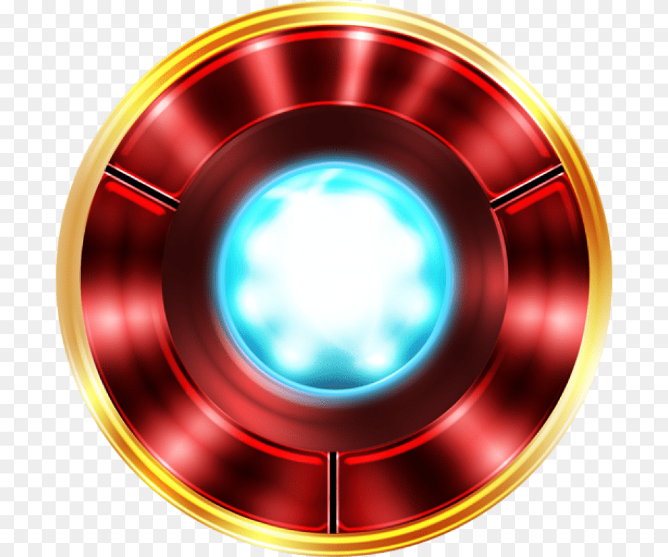 Ironman Arc Reactor Logo Iron Man, Light, Lighting, Disk, Sphere Png Image