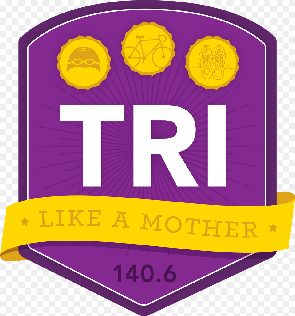 Ironman Triathlon Program Triathlon, Badge, Logo, Symbol, Purple Free Transparent Png