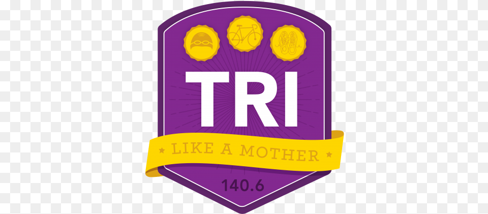 Ironman Triathlon Program Triathlon, Badge, Logo, Symbol, Purple Png Image