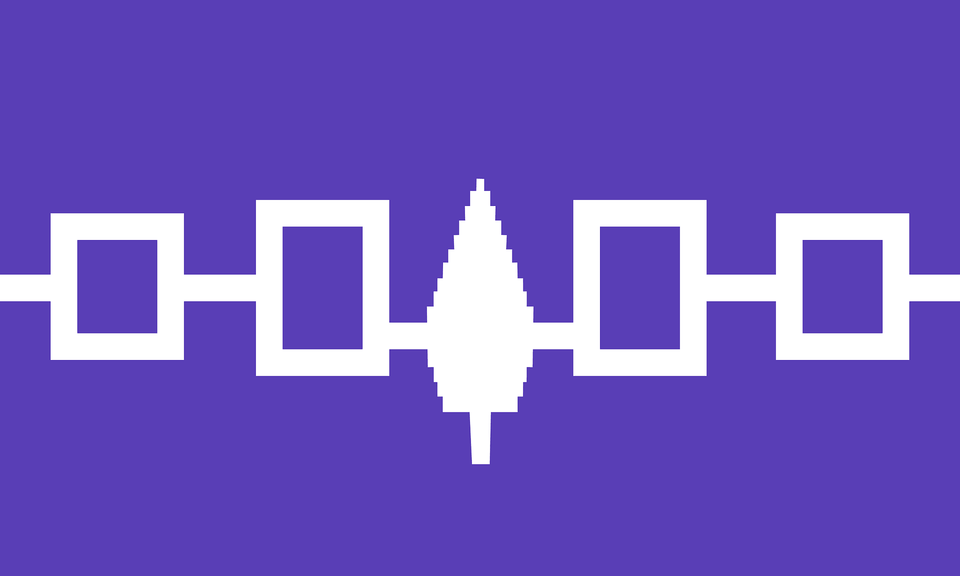 Iroquois Confederacy Flag Clipart, Purple, Weapon Free Png