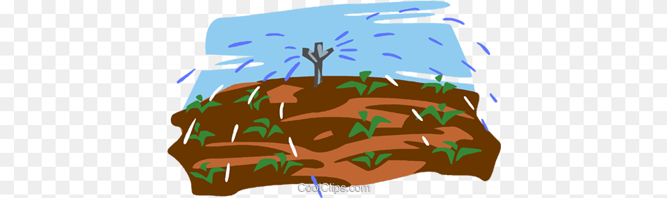 Irrigation Watering Crops Royalty Watering Crops Clipart, Outdoors, Nature, Vegetation, Plant Png
