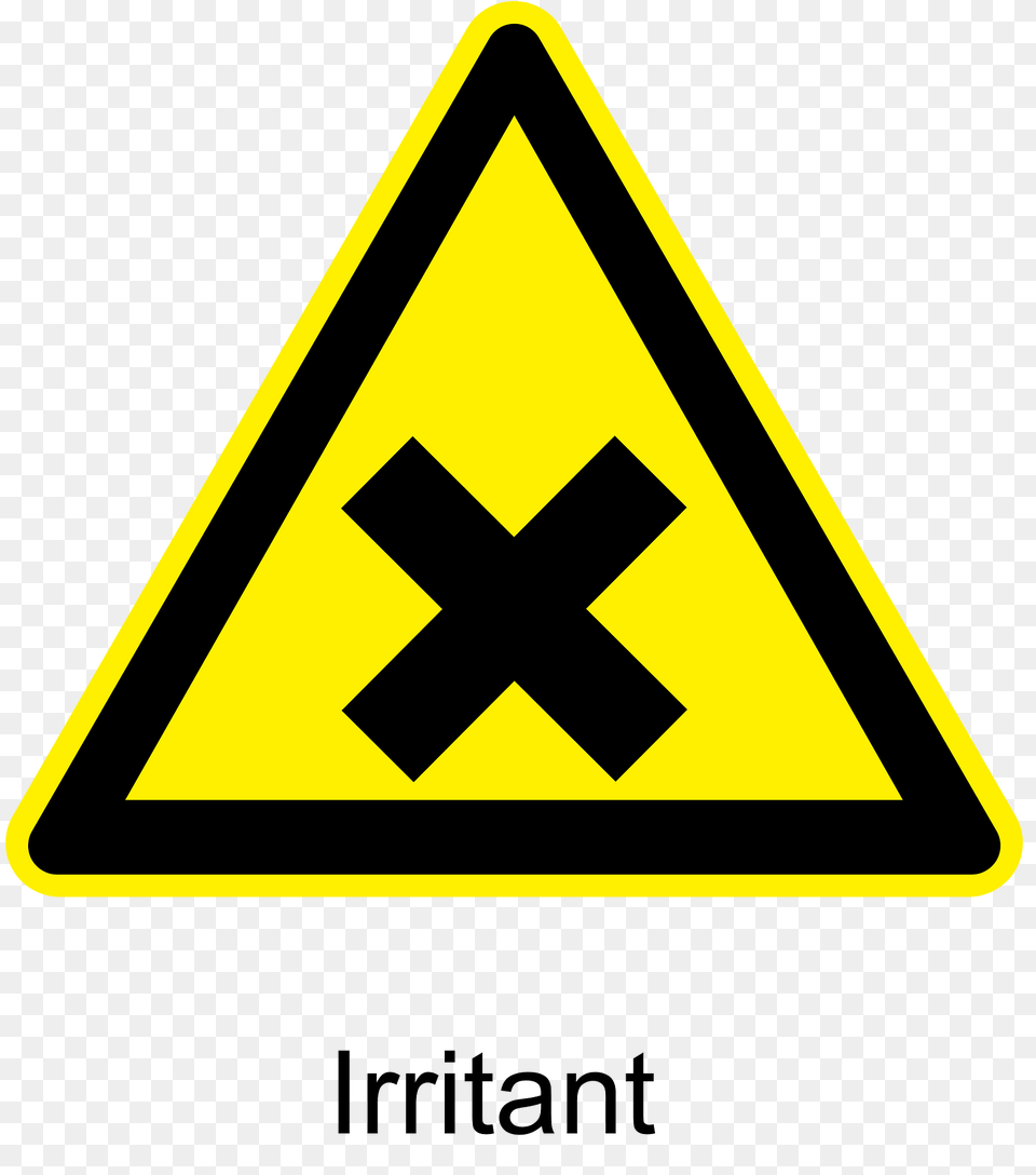 Irritant Warning Sign Clipart, Symbol, Road Sign Free Transparent Png