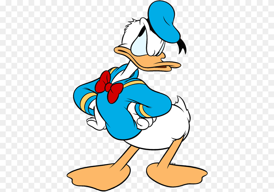 Irritated Donald Duck Donald Duck, Cartoon, Animal, Fish, Sea Life Png