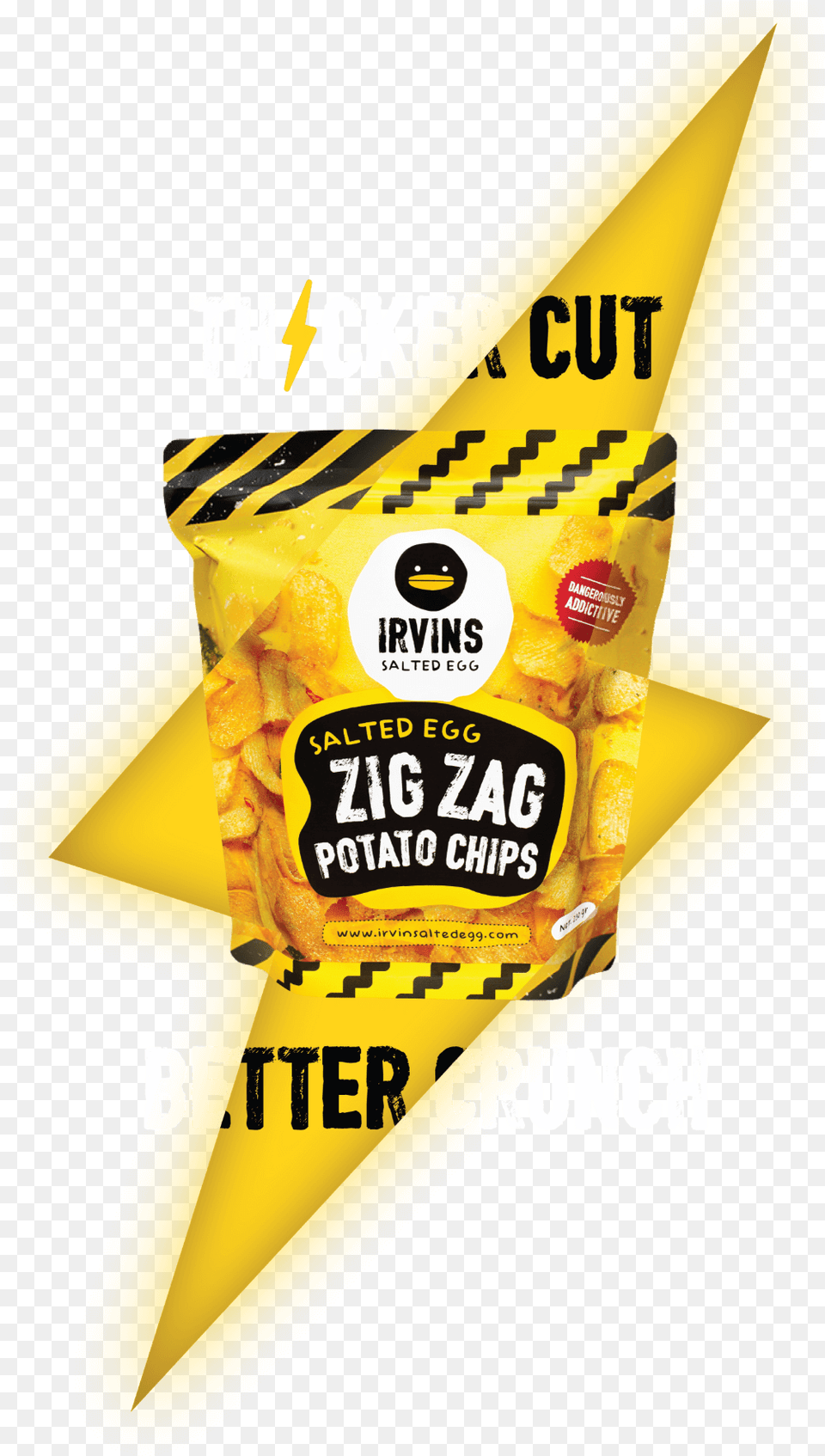 Irvins Salted Egg Zig Zag, Food, Snack Png