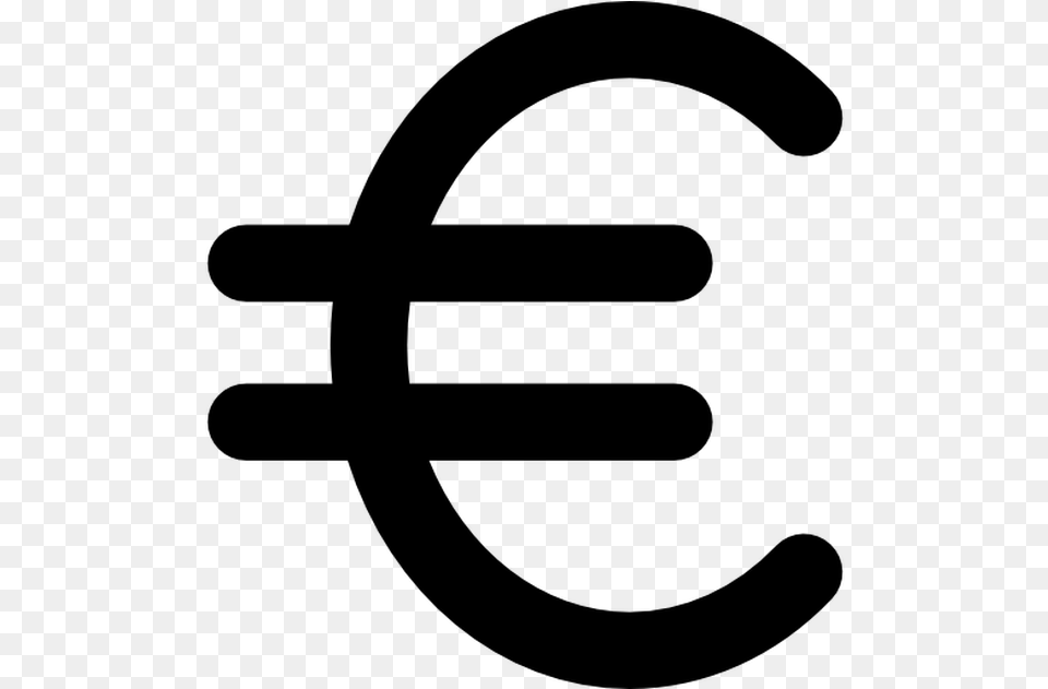 Is Actually Really Easy To Type Out Euro Currency Symbol, Gray Free Png