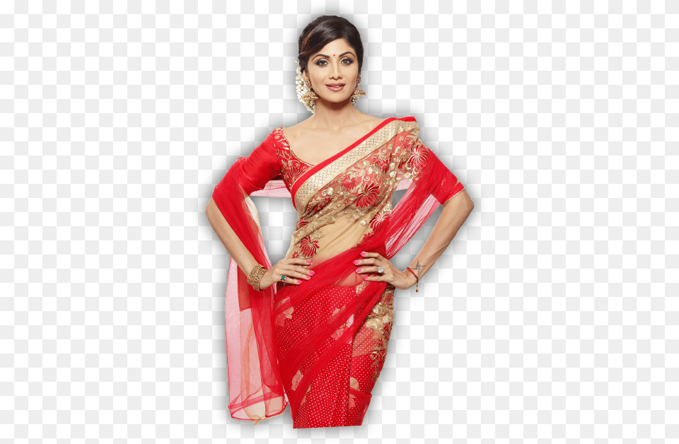 Is Back Again With A More Impressive Collection Homeshop18 Party Wear Saree, Silk, Clothing, Sari, Adult Free Png