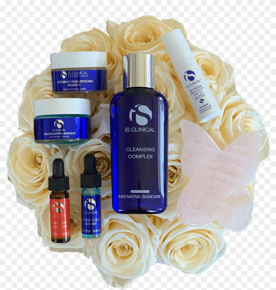 Is Clinical Fire Ice Facial Kit Limited Edition U2014 Evolve Skin Wellness And Logo, Bottle, Cosmetics, Flower, Perfume Png