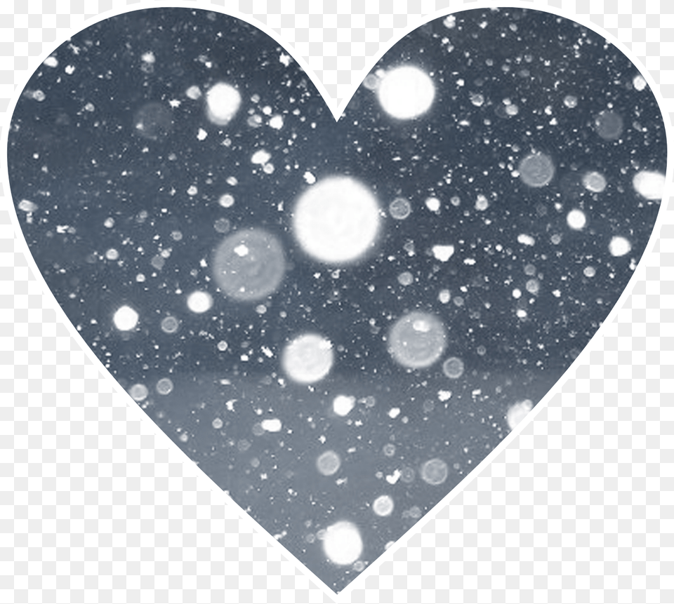 Is It Snowing Where You Live Add This Snow Effect Heart Editing Heart Sticker, Outdoors, Nature, Disk Png Image