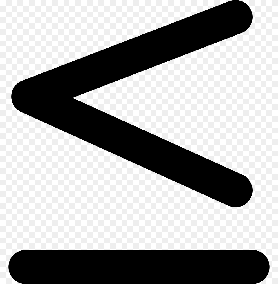 Is Less Than Or Equal To Mathematical Symbol Greater Than Or Equal To, Sign, Blade, Razor, Weapon Png Image