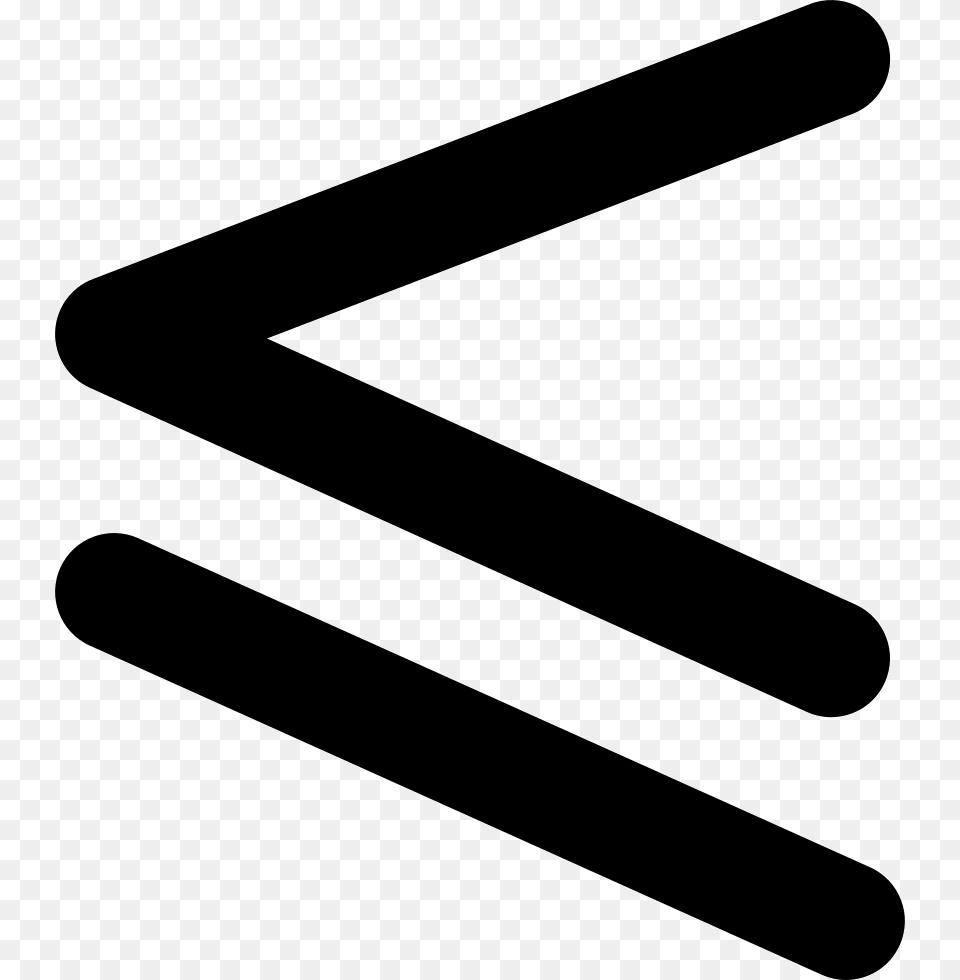 Is Less Than Or Equal To Mathematical Symbol Symbole Infrieur Ou Gal, Blade, Razor, Weapon, Sign Free Png