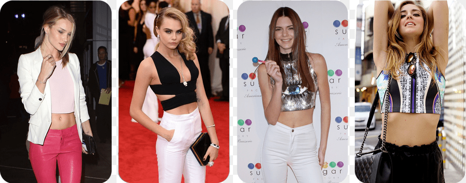 Is Midriff Baring Fashion A Growing Trend Of Chiara Ferragni Kendall Jenner, Woman, Teen, Person, Girl Free Transparent Png