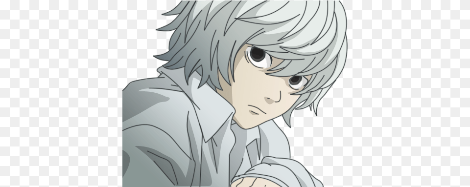 Is Near Smarter That L Near Death Note, Book, Comics, Publication, Person Free Transparent Png