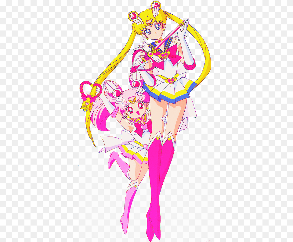 Is Sailor Chibi Moon Too Sexualized Chibiusa And Sailor Moon, Book, Publication, Comics, Adult Png
