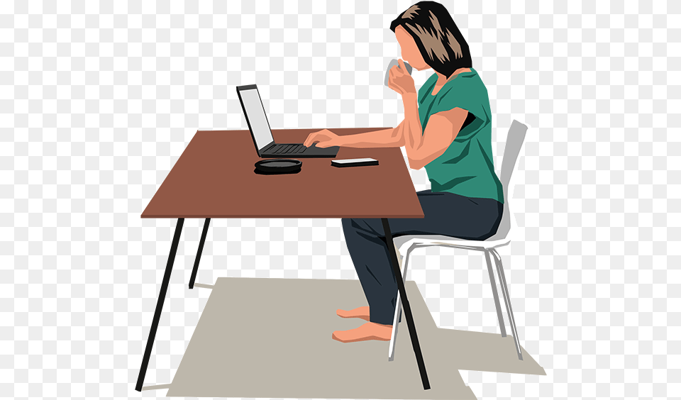 Is Sitting Causing Your Lower Back Pain Table, Pc, Laptop, Person, Furniture Png
