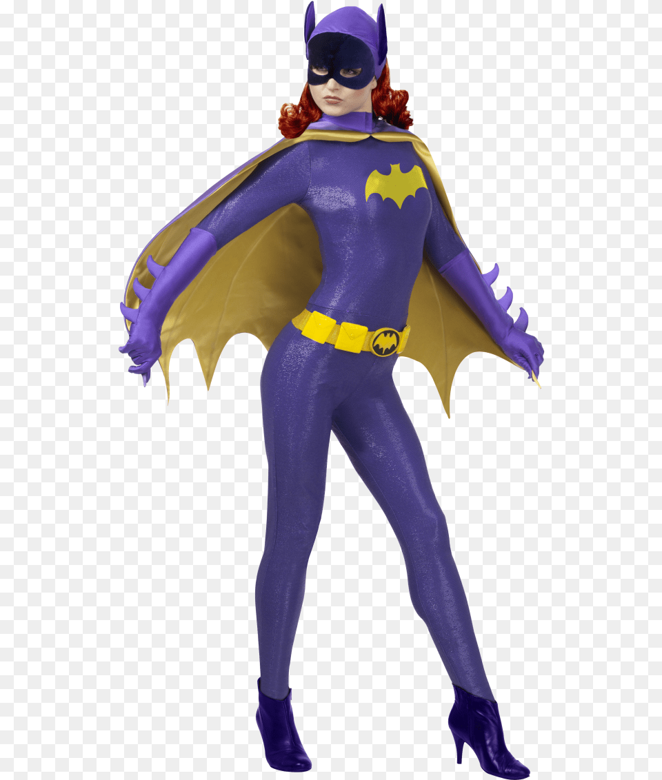 Is Suiting You Up For Halloween 60s Batgirl Costume, Adult, Person, Woman, Female Free Transparent Png