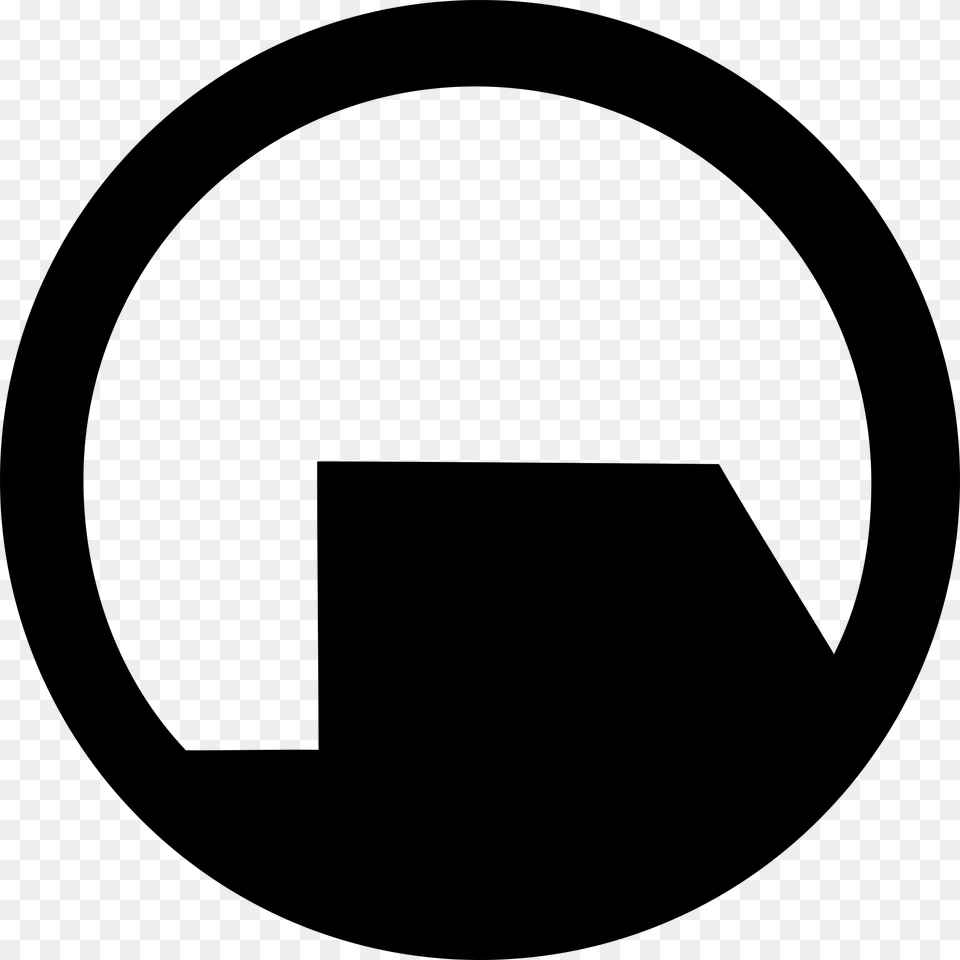 Is That The Black Mesa Logo Black Mesa Clipart 2000 Black Mesa Logo, Gray Free Png Download