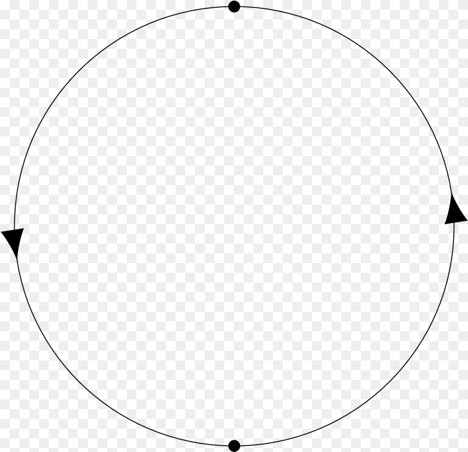 Is The Disk With Opposite Points On The Boundary Circle, Gray Png Image