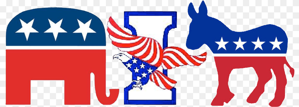 Is The Republican Party America S Achilles Heel Republican And Democrat Signs, American Flag, Flag, Animal, Bear Free Png Download