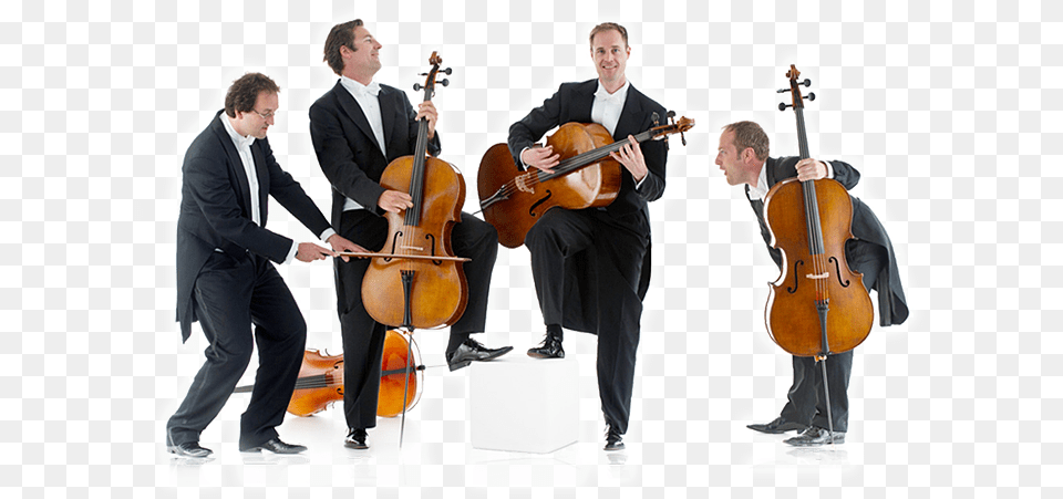 Is The Way Quattrocelli Reach The Audience Worldwide Musician Group, Cello, Musical Instrument, Adult, Male Free Transparent Png