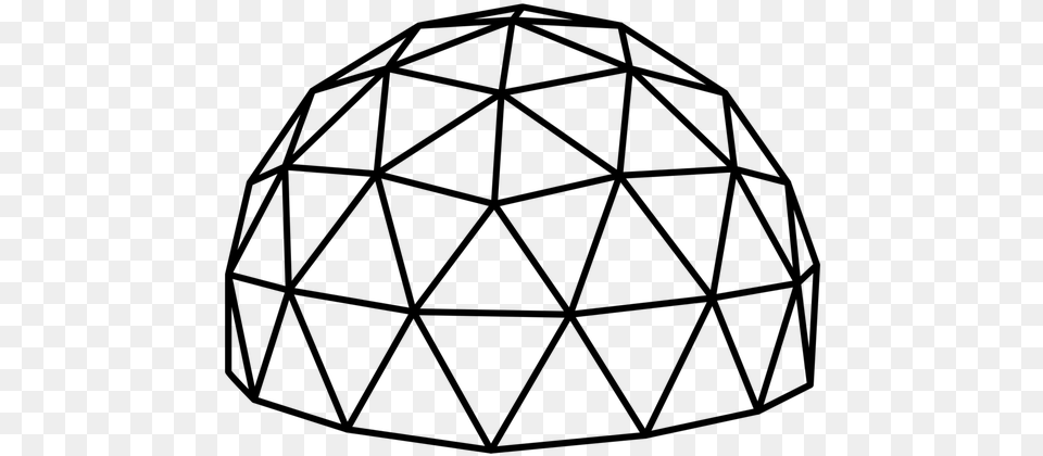 Is There A Single Geodesic Dome Clipart, Gray Free Png