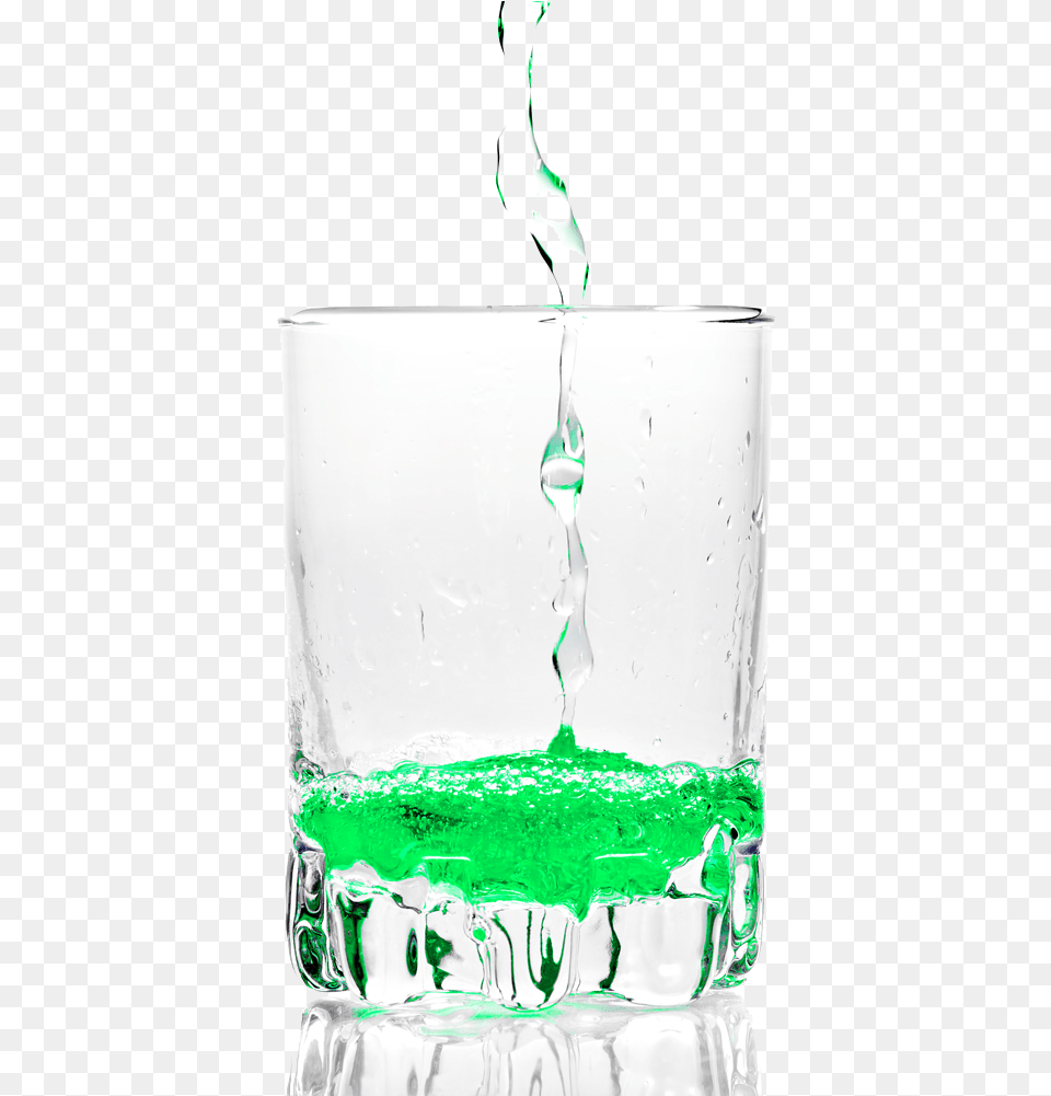 Is There Alcohol In Your Mouthwash Green Liquid In A Glass, Brush, Device, Tool, Toothbrush Free Png Download