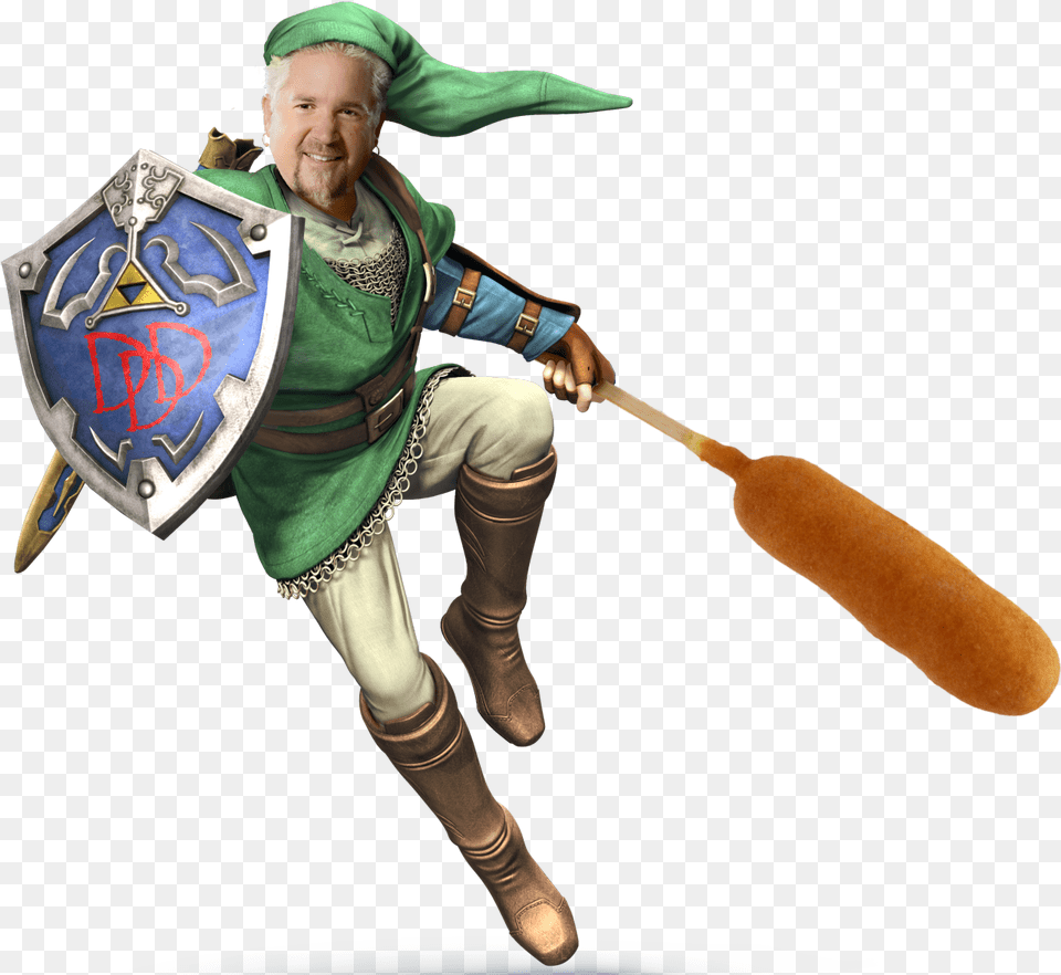 Is There Any Value Left In Guy Fieri Memes Link Con La Espada Maestra, Person, People, Armor, Adult Png