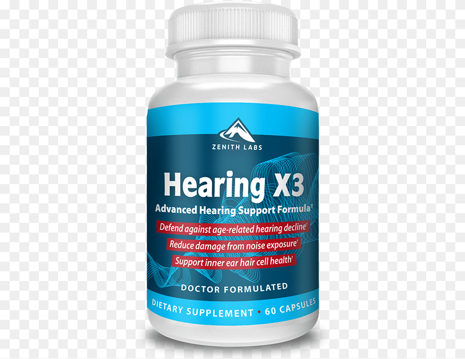 Is This Tinnitus Supplement Effective Hearing X3, Bottle, Shaker, Herbal, Herbs Png Image