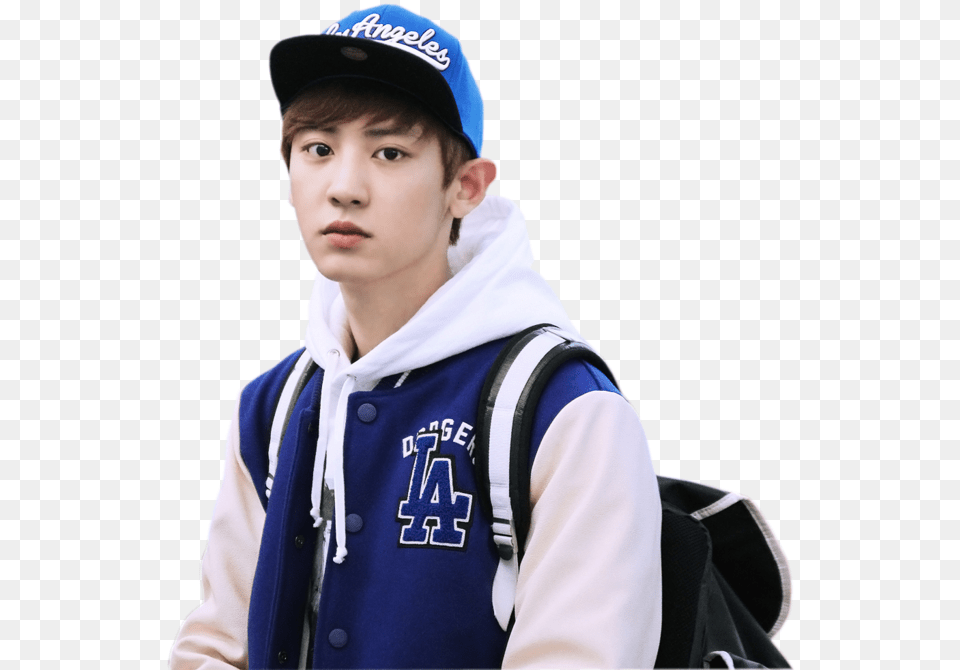 Is This Your First Heart Chanyeol Exo, Baseball Cap, Cap, Clothing, Person Free Png Download