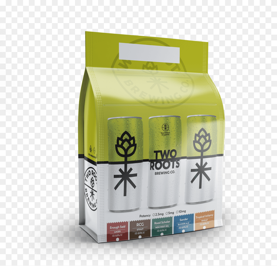 Is Two Roots Brewing The Worlds First Non Alcoholic Bag, Can, Tin Png Image