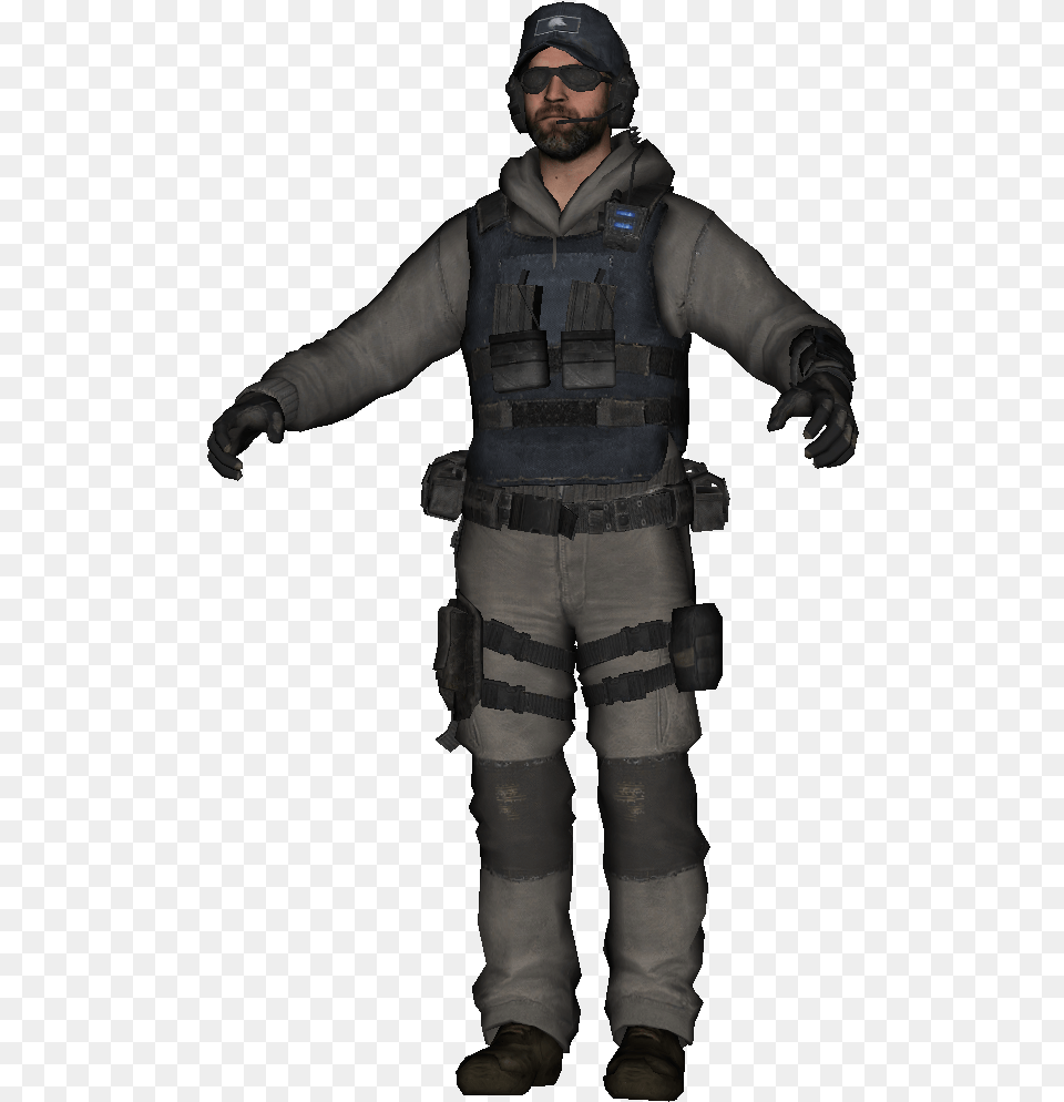 Isa Lmg Model Boii Call Of Duty 6 Militia, Vest, Clothing, Person, Man Free Transparent Png