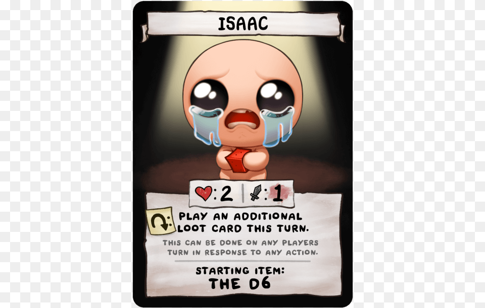 Isaac Binding Of Isaac Four Souls Foil Cards, Advertisement, Poster, Baby, Person Png