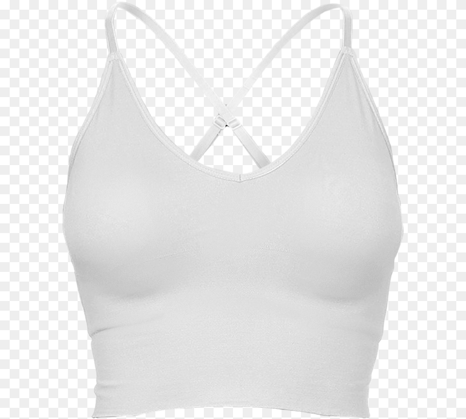 Isabel Bedoya Signature Collection White Crop Tank Top, Clothing, Tank Top, Accessories, Bag Png