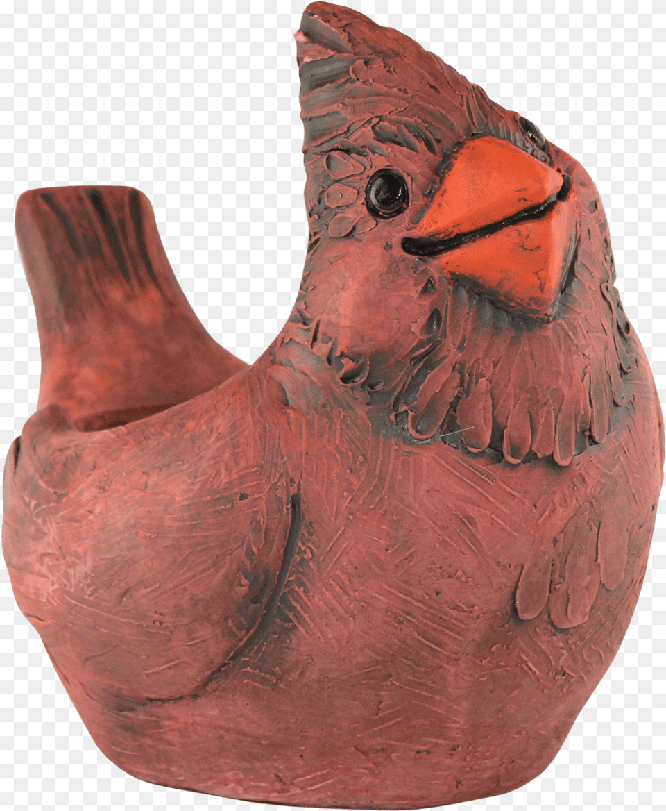 Isabel Bloom Cardinal Planter, Animal, Beak, Bird, Pottery Png Image