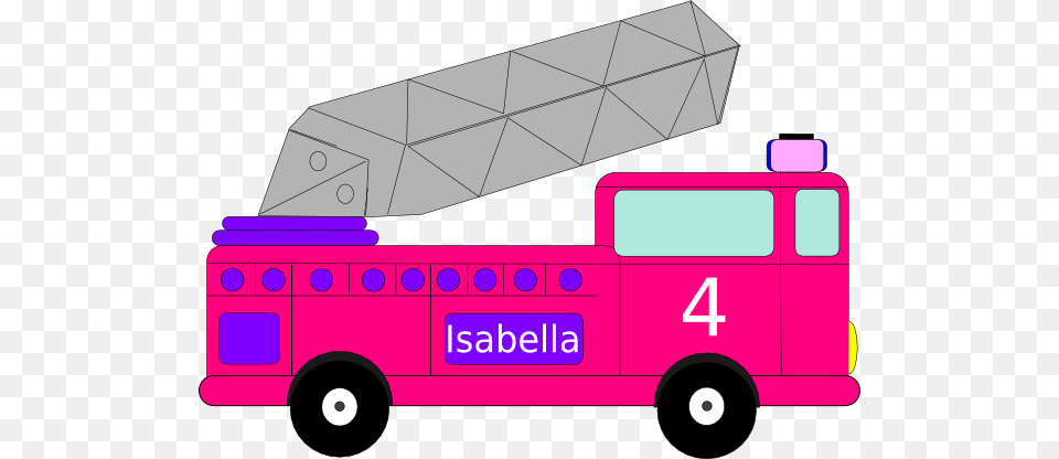 Isabella Birthday Firetruck Clip Arts For Web, Transportation, Vehicle, Fire Truck, Truck Free Png